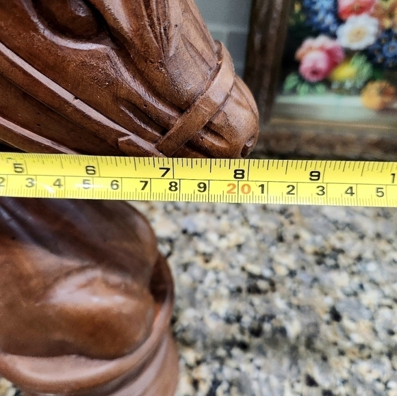 Vintage Hand Carved Wood Horse Head / Knight Chess Piece Sculpture - Picture 10 of 11